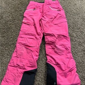 Pink ski pants!